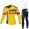 Tenue Maillot M/L + Collant à Bretelles 2020 Team Jumbo-Visma N001